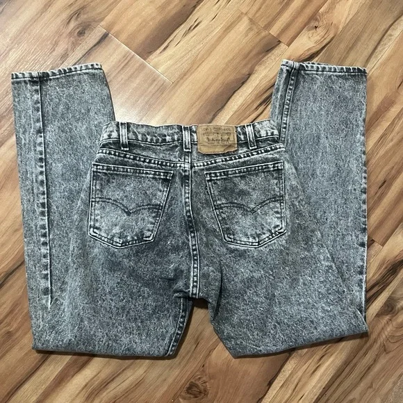 VTG Men’s Levi’s 505 Black Tab Acid Wash Jeans sz 30x30 - Picture 2 of 9